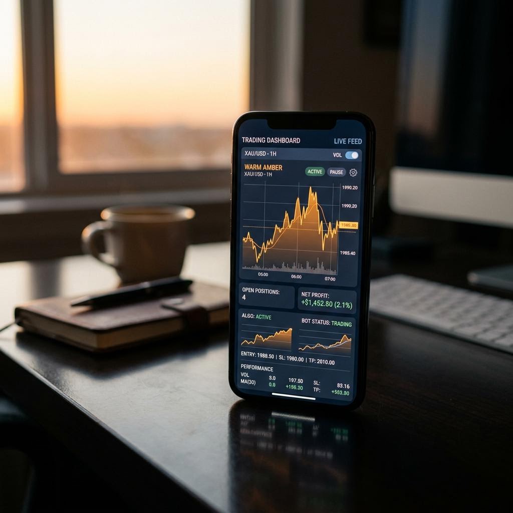 Fovqium Dashboard auf einem modernen Smartphone